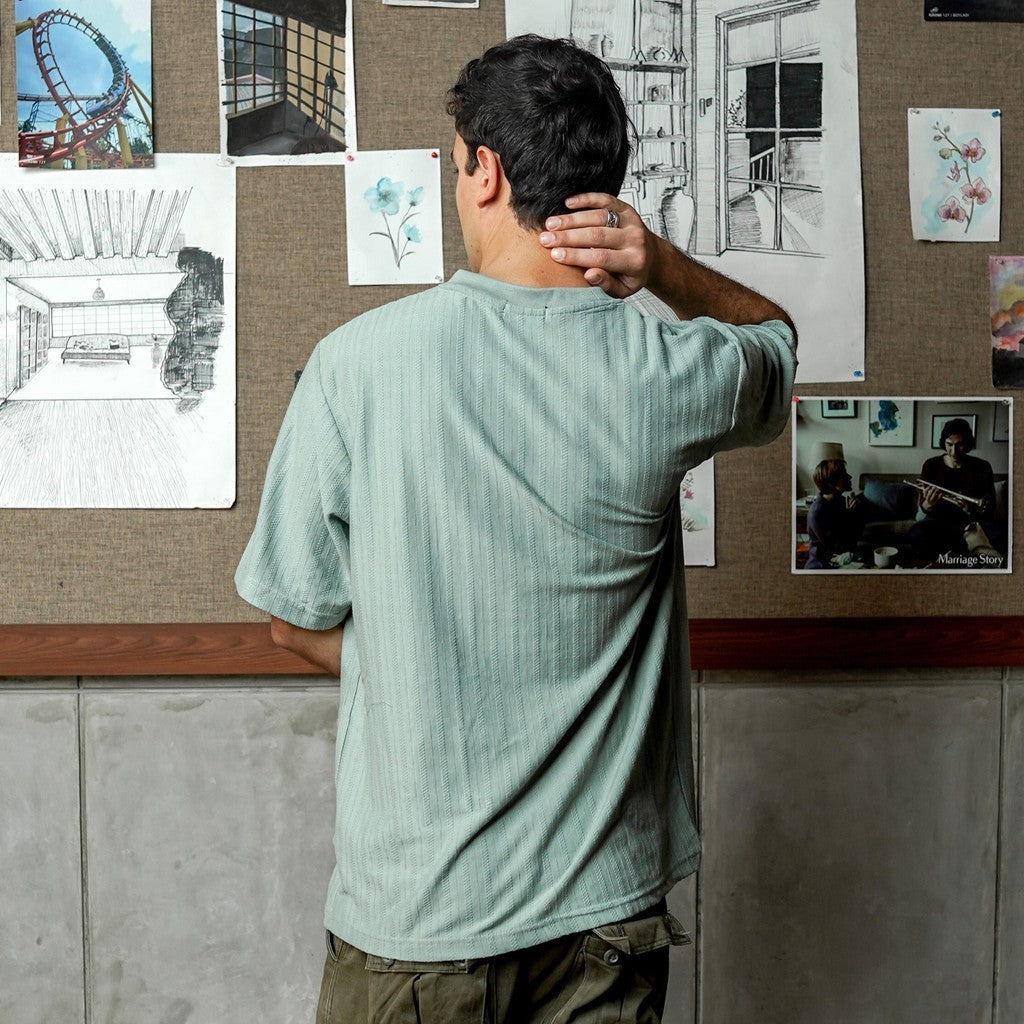 MATSUDA Kaos Oversize Stripe T shirt Okegawa