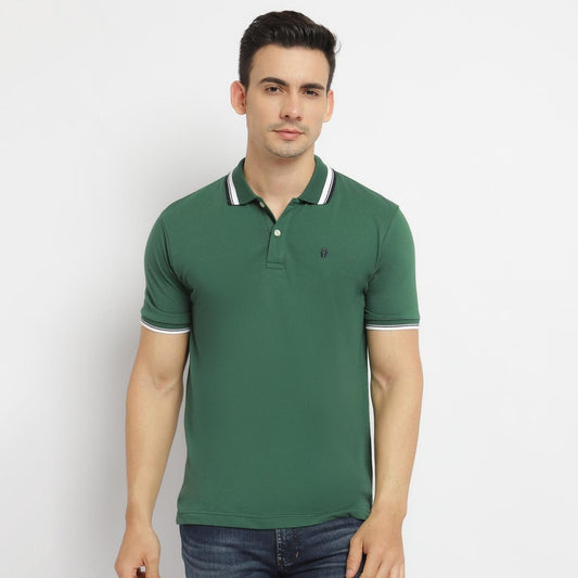 MATSUDA Kaos Polo Shirt Polos Pria Kerah Aioi Hijau Dark Green