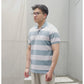 MATSUDA Kaos Polo Shirt Pria Kerah Echizen L. Blue White