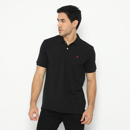 Matsuda Kaos Polo Shirt Pria Kerah Kushima Maroon Burgundy