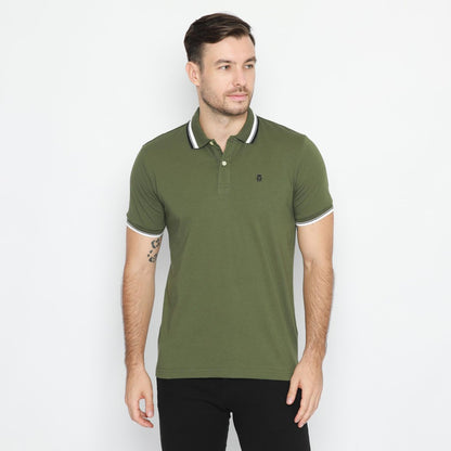 MATSUDA Kaos Polo Shirt Polos Pria Dewasa Baju Lengan Pendek Kerah Katun Aioi Maroon Burgundy