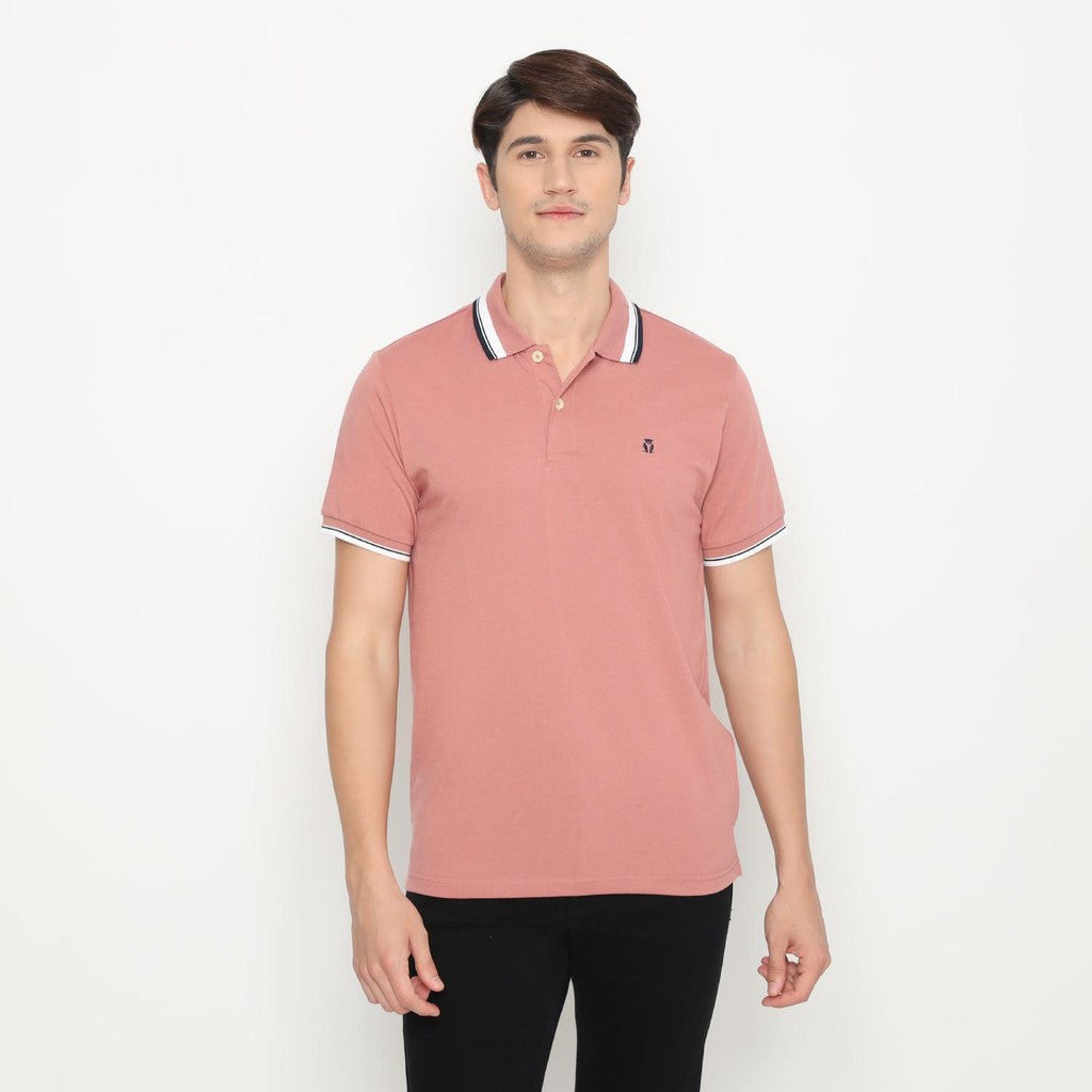 MATSUDA Kaos Polo Shirt Pria Kerah Aioi Salem Beige