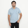 MATSUDA Kaos Polo Shirt Polos Pria Kerah Aioi Biru Light Blue