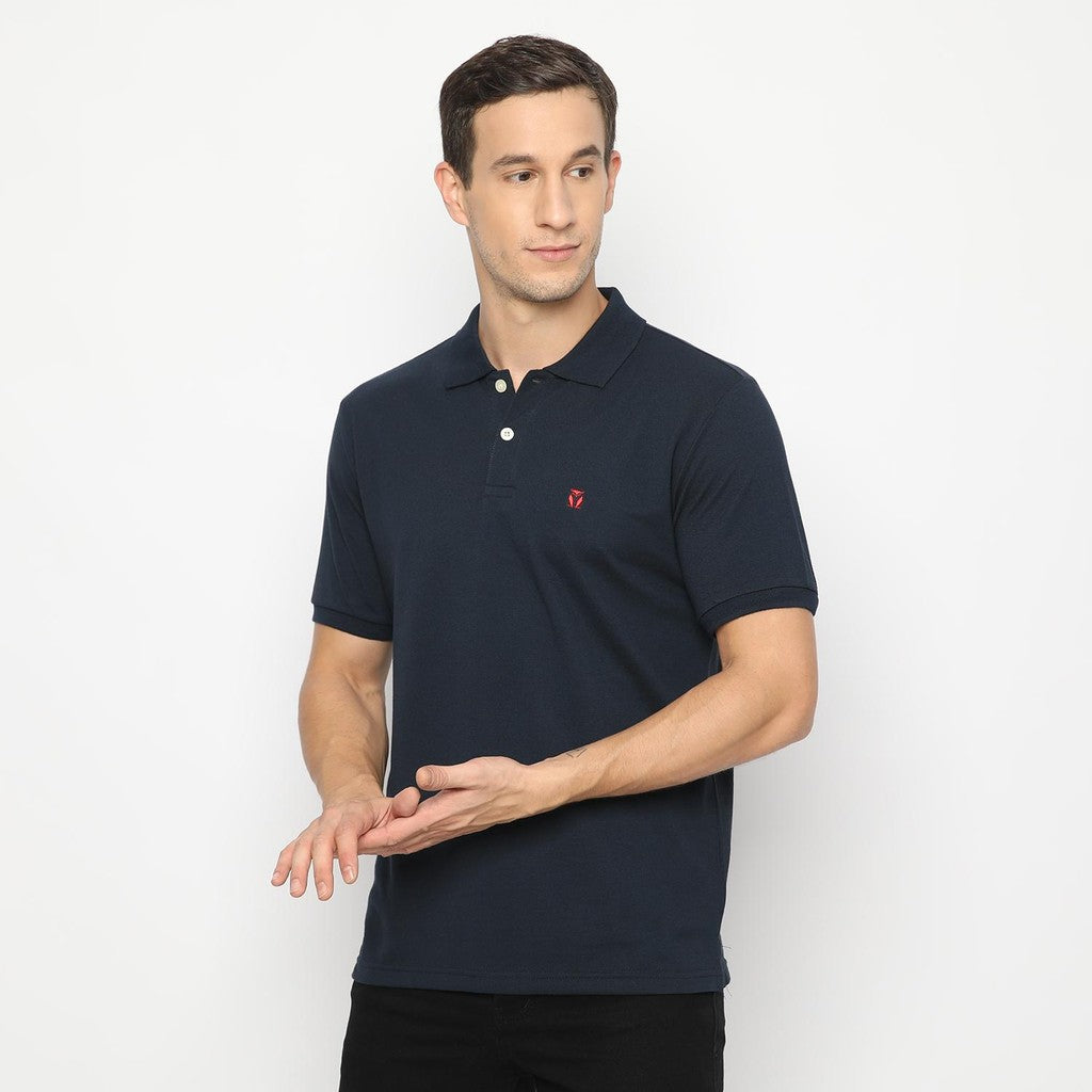 Matsuda Kaos Polo Shirt Pria Kerah Kushima Biru Blue Shadow