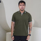 MATSUDA Kaos Polo Pria Waffel Kerah Otsuki
