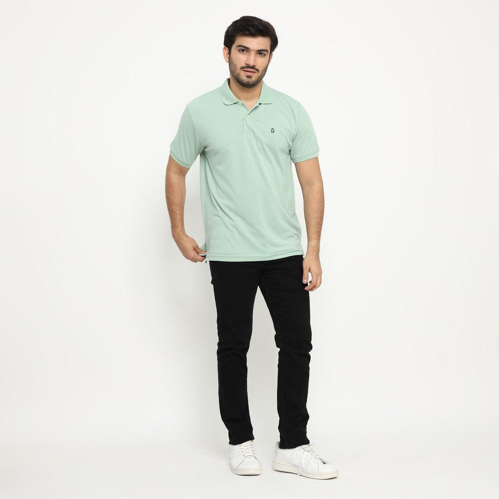 Matsuda Kaos Polo Shirt Pria Kerah Kushima Hijau Smoke Green