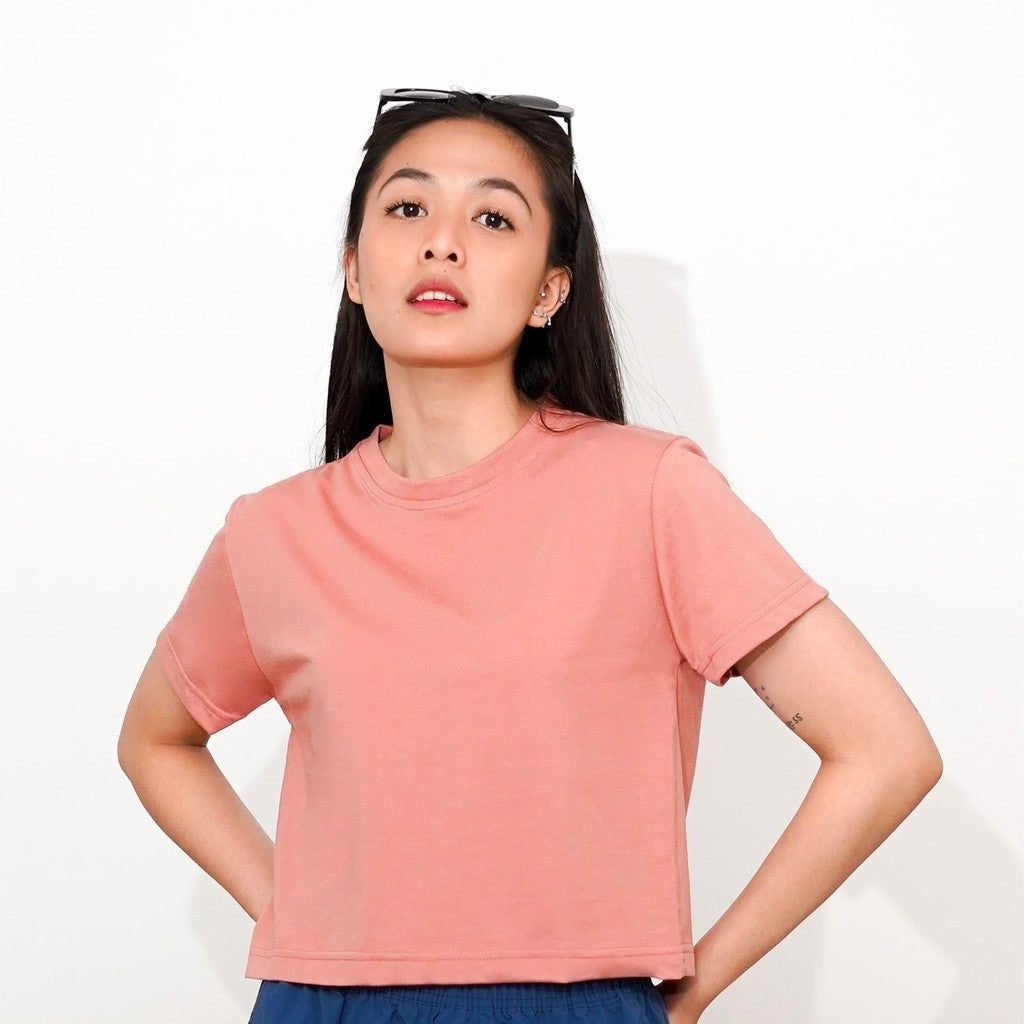 Matsuda Kaos Wanita Crop top katun Marley