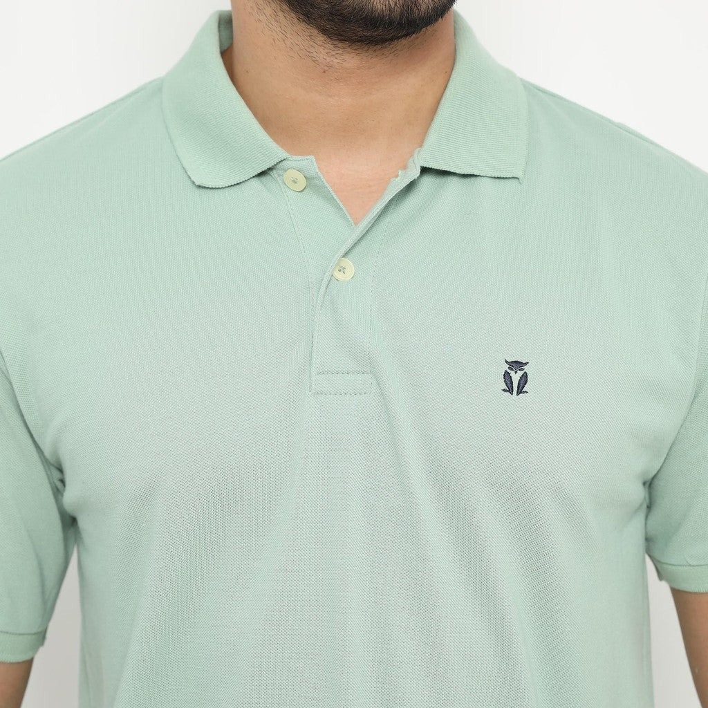 Matsuda Kaos Polo Shirt Pria Kerah Kushima Hijau Smoke Green