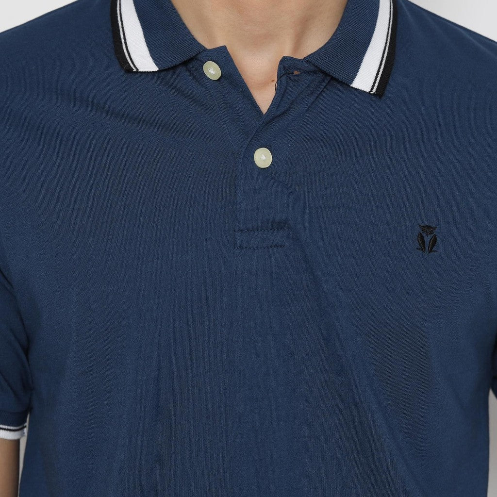 MATSUDA Kaos Polo Shirt Polos Pria Dewasa Baju Lengan Pendek Kerah Katun Aioi Biru Blue Teal