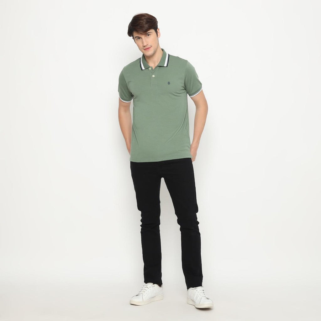 MATSUDA Kaos Polo Shirt Polos Pria Kerah Aioi Hijau H Green