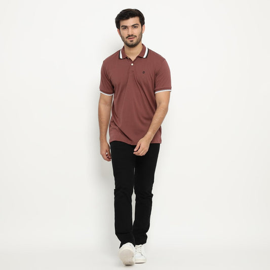 MATSUDA Kaos Polo Shirt Polos Pria Dewasa Baju Lengan Pendek Kerah Katun Aioi Merah Wine