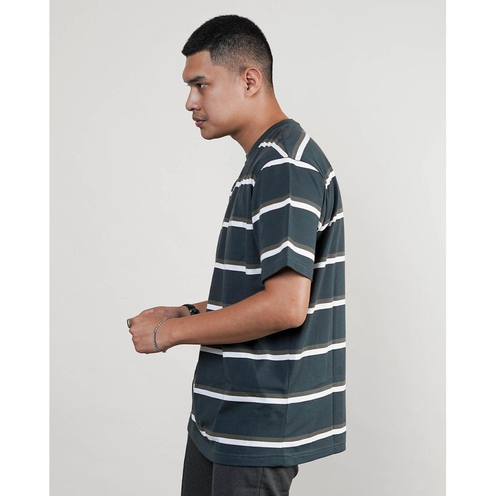 MATSUDA T Shirt Pria Kaos Stripe Nonoichi