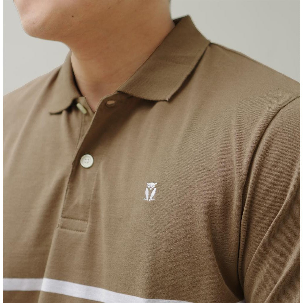 MATSUDA Kaos Polo Shirt Pria Kerah Takehara Sepia