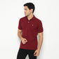 Matsuda Kaos Polo Shirt Pria Kerah Kushima Maroon Burgundy