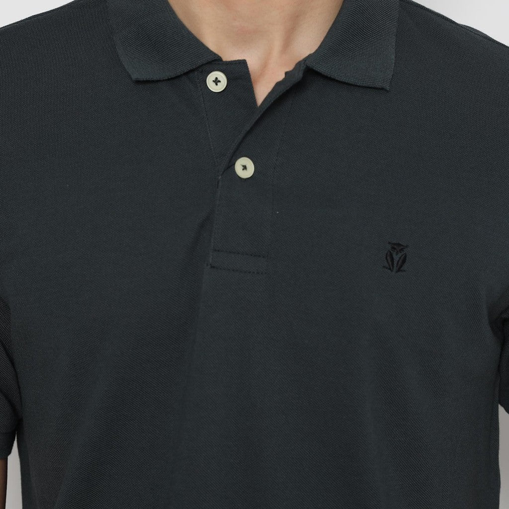 Matsuda Kaos Polo Shirt Pria Kerah Kushima Hijau Dk Slate