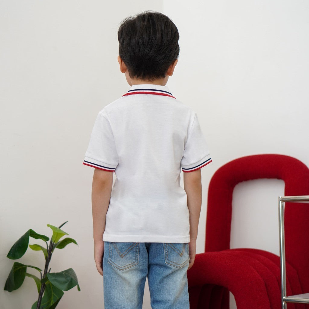 Matsuda baju kaos polo anak laki laki katun umur 2-12 Pierre