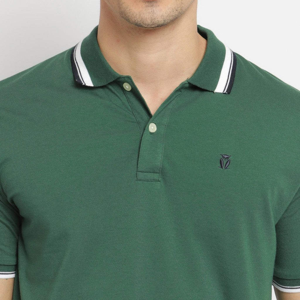 MATSUDA Kaos Polo Shirt Polos Pria Kerah Aioi Hijau Dark Green
