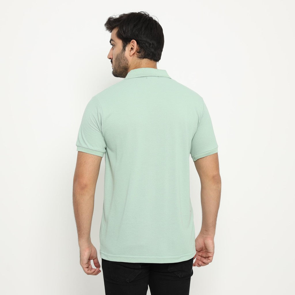 Matsuda Kaos Polo Shirt Pria Kerah Kushima Hijau Smoke Green
