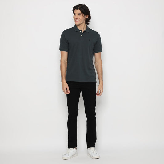 Matsuda Kaos Polo Shirt Pria Kerah Kushima Hijau Dk Slate