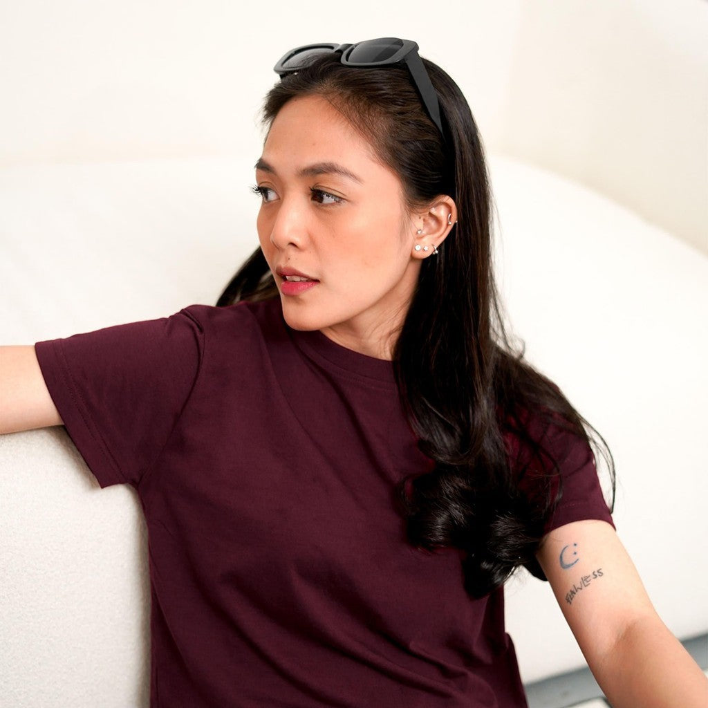 Matsuda Kaos Wanita Crop top katun Marley