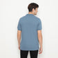 Matsuda Kaos Polo Shirt Pria Kerah Kushima Biru Blue Shadow