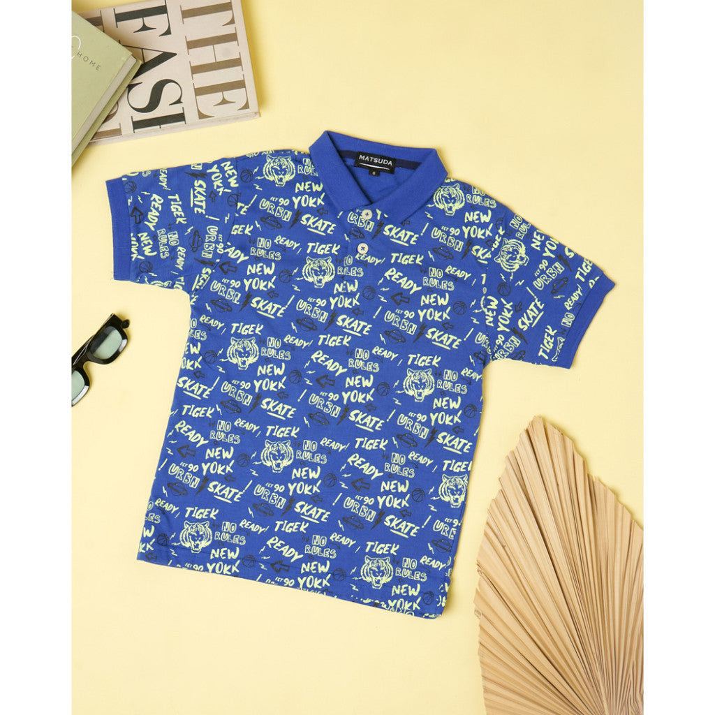 Matsuda baju kaos polo anak laki laki katun umur 2-12 Danny