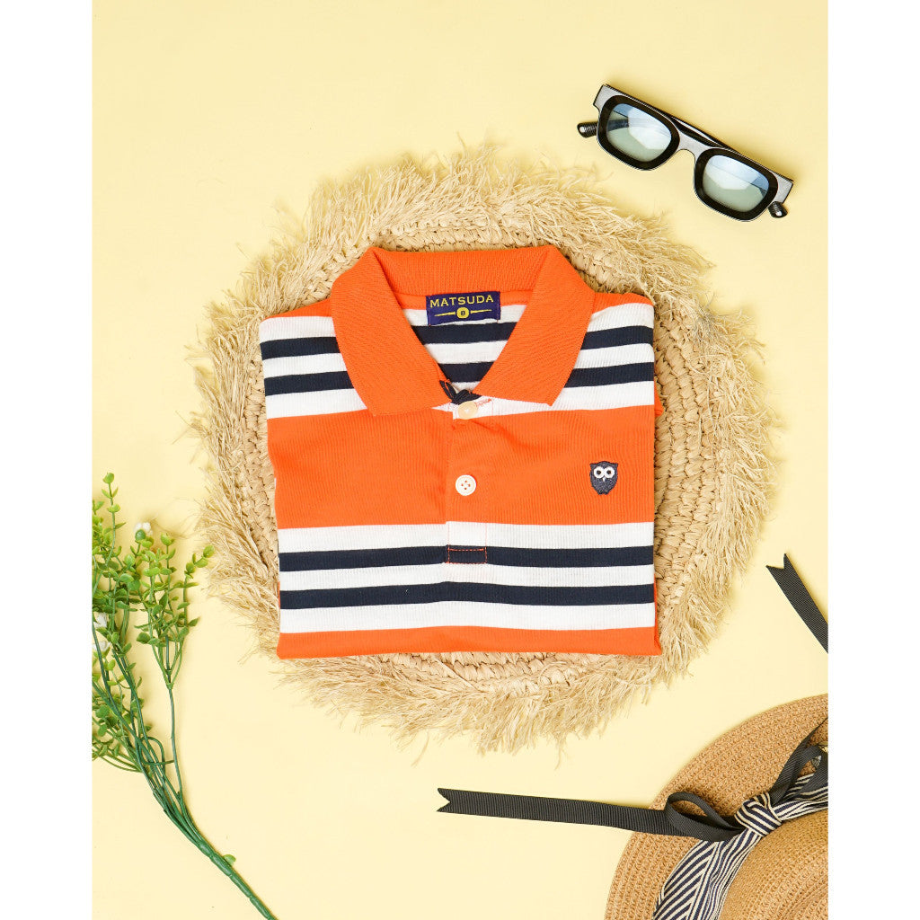 Matsuda baju kaos polo anak laki laki katun umur 2-12 Barry