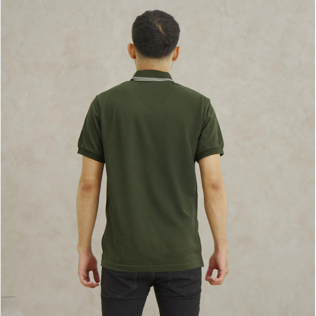 MATSUDA Kaos Polo Shirt Pria Kerah Yufu Olive 3XL