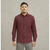 Matsuda Kemeja Pria Lengan Panjang Pique Shunan Wine