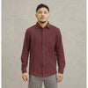 RESELLER Matsuda Kemeja Pria Lengan Panjang Pique Shunan Wine