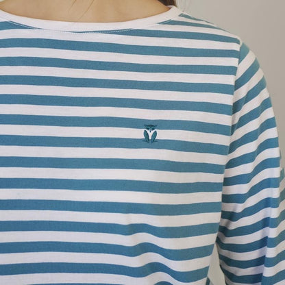 MATSUDA Kaos Wanita Longsleeve Stripe Katun Reiko