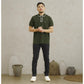 MATSUDA Kaos Polo Shirt Pria Kerah Yufu Olive