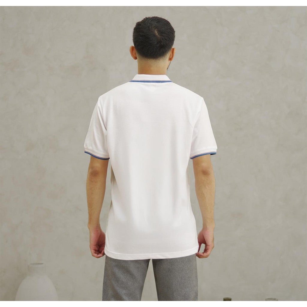 MATSUDA Kaos Polo Shirt Pria Kerah Owase White