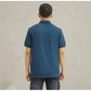 MATSUDA Kaos Polo Shirt Pria Kerah Half Zip Shibata Blue Teal