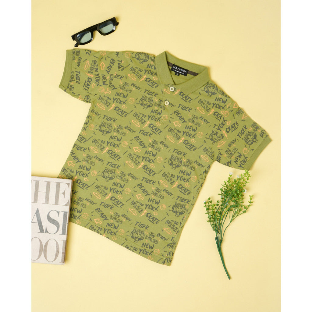 Matsuda baju kaos polo anak laki laki katun umur 2-12 Danny