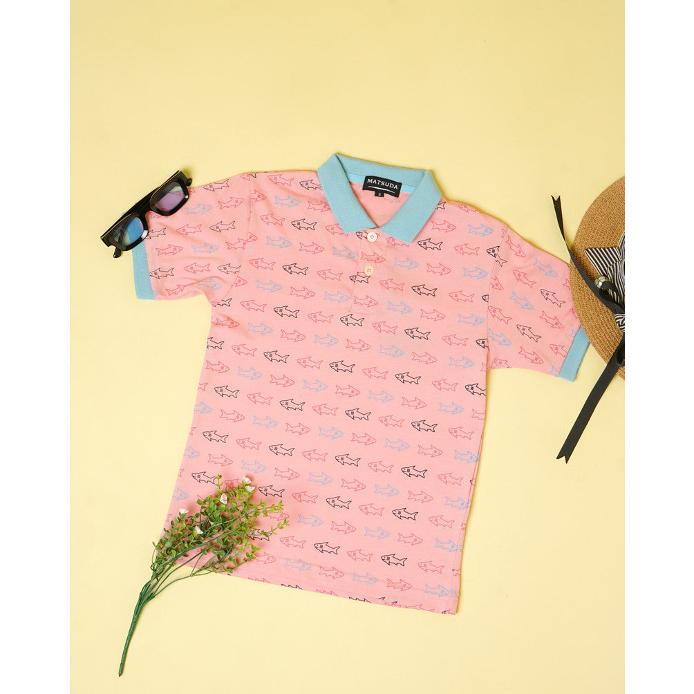 Matsuda baju kaos polo anak laki laki katun umur 2-12 Ted