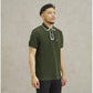 MATSUDA Kaos Polo Shirt Pria Kerah Yufu Olive 3XL