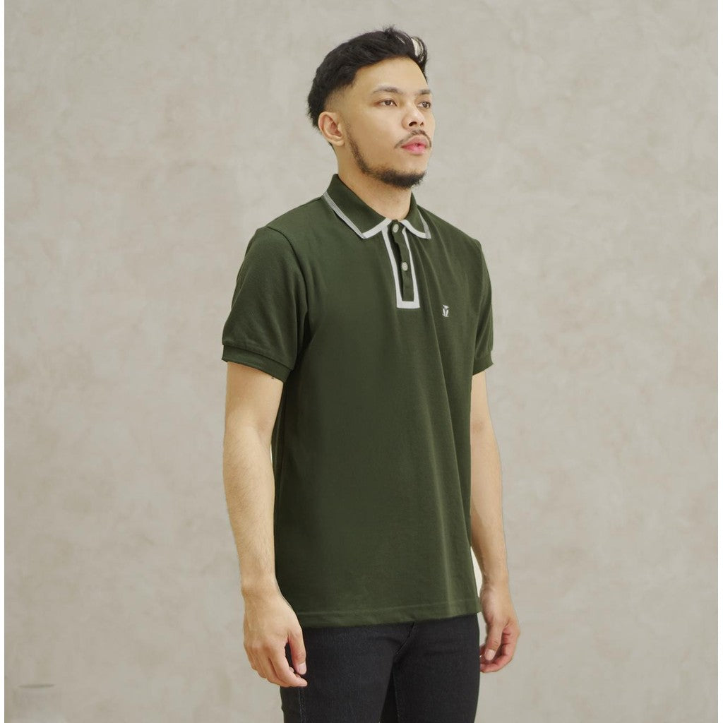 MATSUDA Kaos Polo Shirt Pria Kerah Yufu Olive 3XL