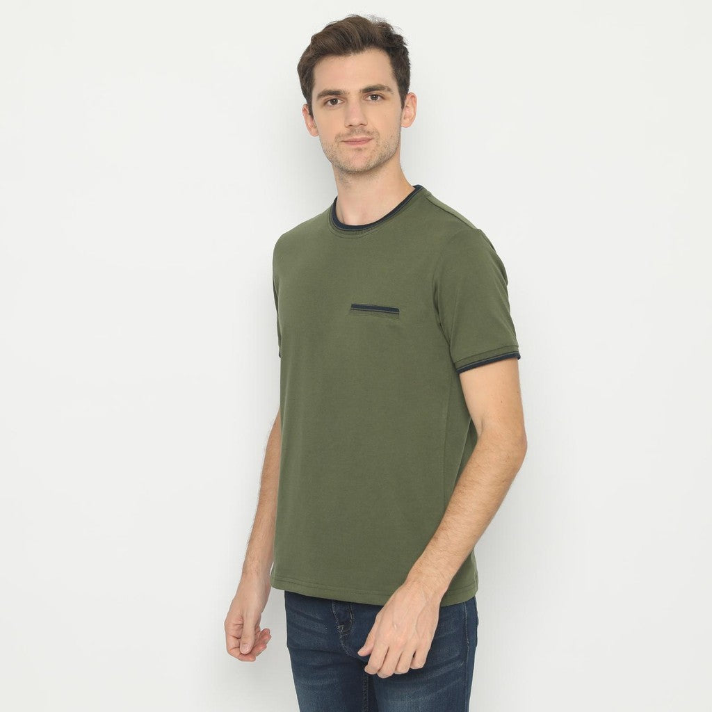 MATSUDA Kaos Pria T Shirt Edogawa Hijau Olive
