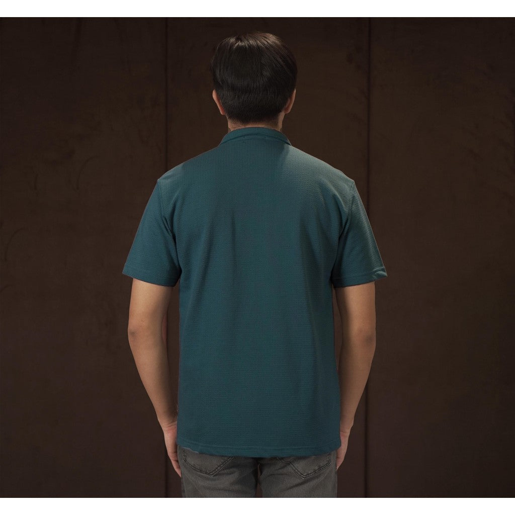 Matsuda Kemeja Pria Lengan pendek Kasual Sukumo Steel Blue