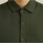 Matsuda Kemeja Pria Polos Lengan pendek Pique Kasual Shiroi Olive