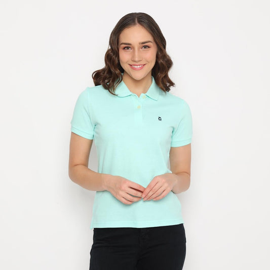 MATSUDA Kaos Polo Shirt Wanita Kerah Eve Hijau Mint
