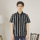 Matsuda Kemeja Pria Stripe Lengan pendek Toshima Black