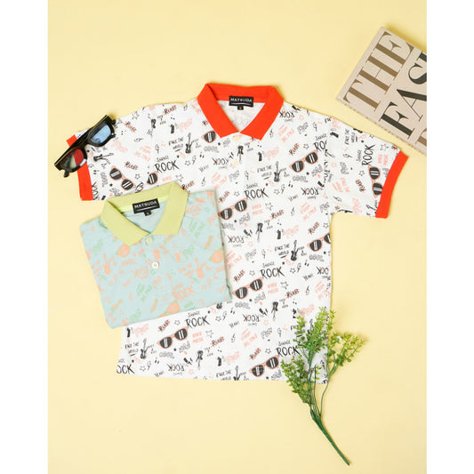 Matsuda baju kaos polo anak laki laki katun umur 2-12 Buddy