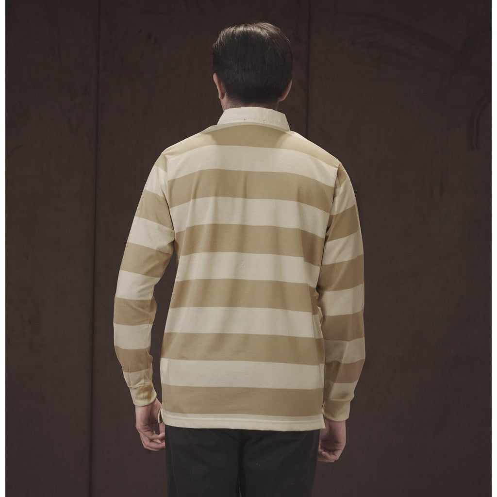 MATSUDA Kaos Polo Shirt Pria Kerah Tsuruga Offwhite Stone