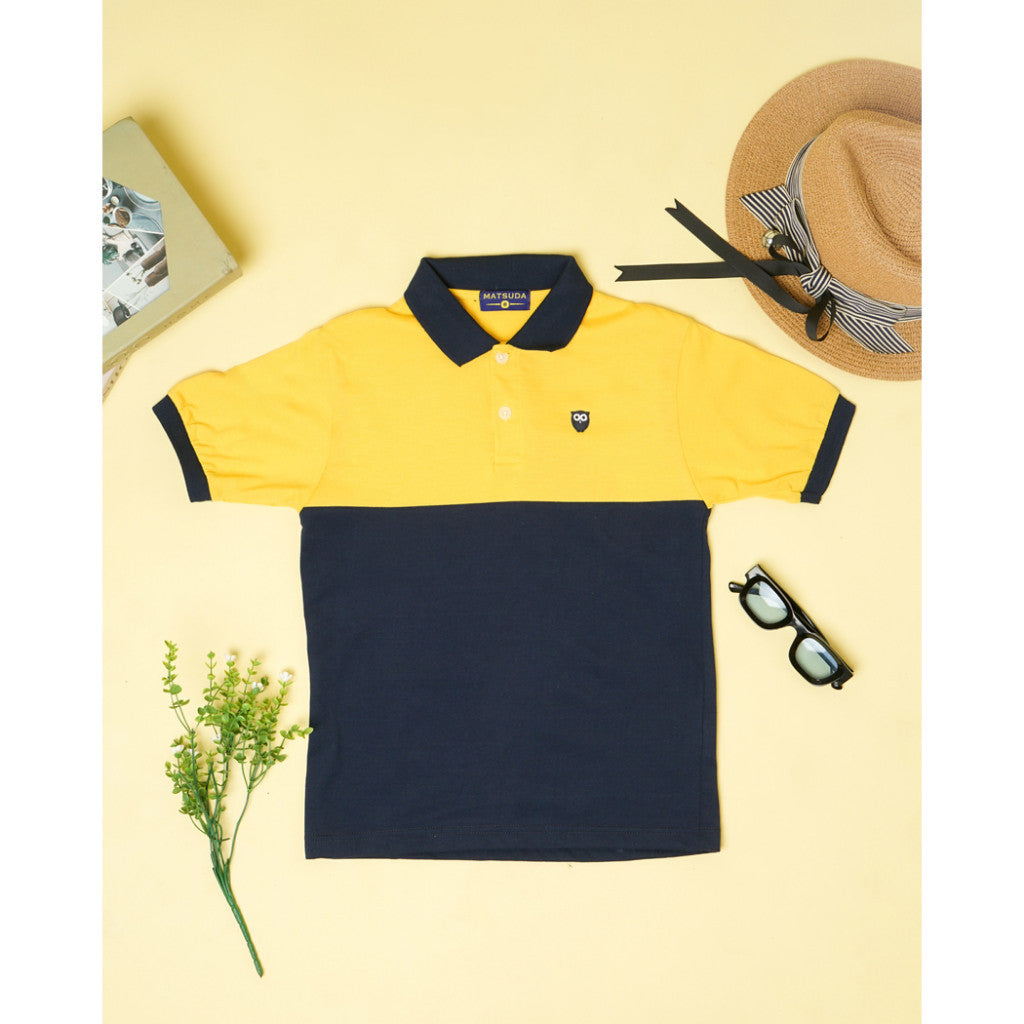 Matsuda baju kaos polo anak laki laki katun umur 2-12 Oscar