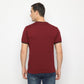 MATSUDA Kaos Pria T Shirt Edogawa Merah Burgundy