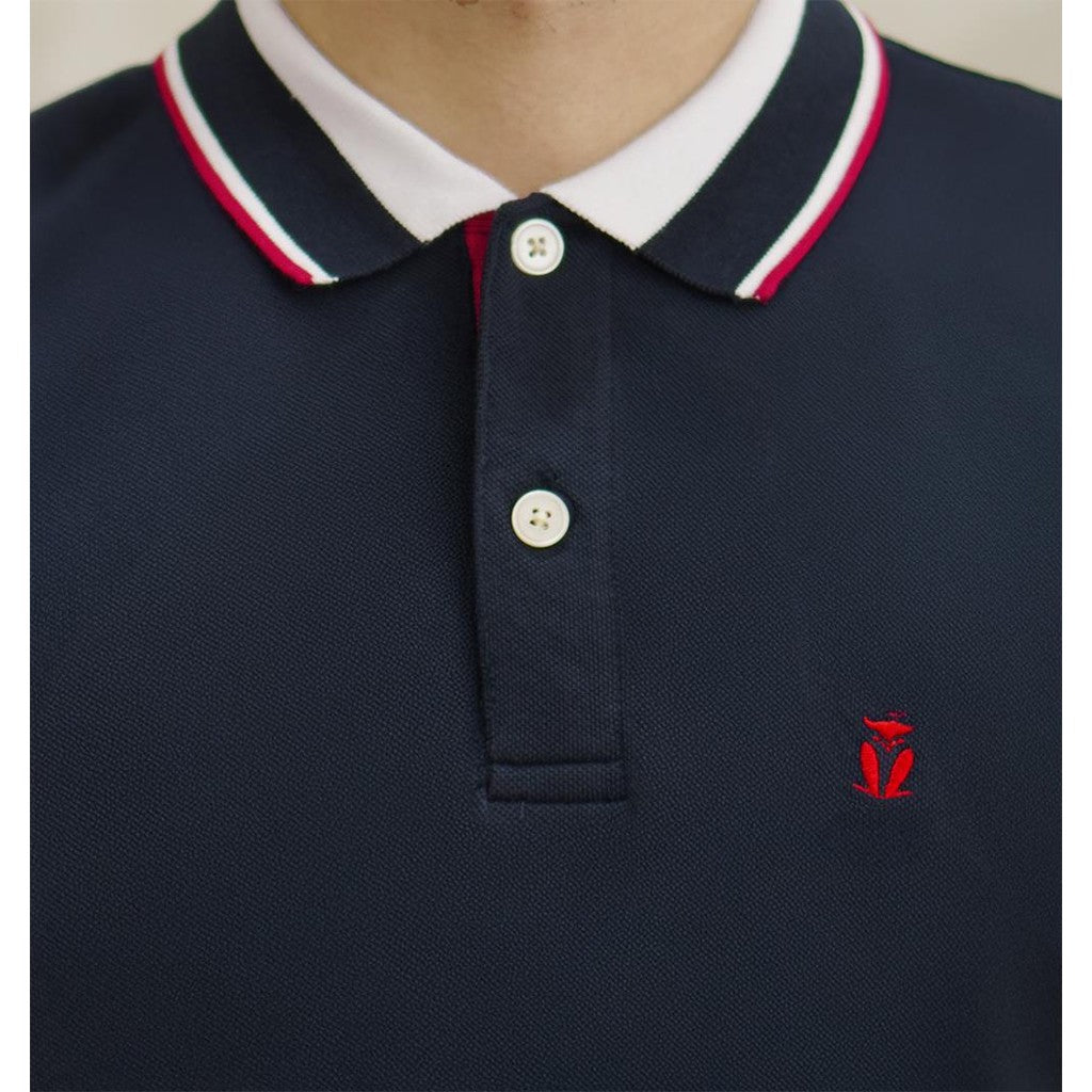 MATSUDA Kaos Polo Shirt Pria Kerah Uozu Navy