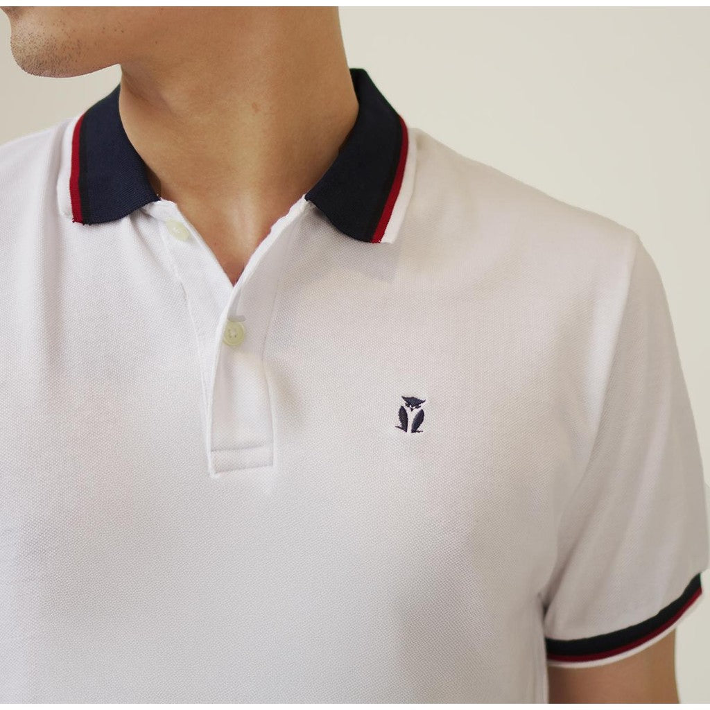 MATSUDA Kaos Polo Shirt Pria Kerah Yaizu White