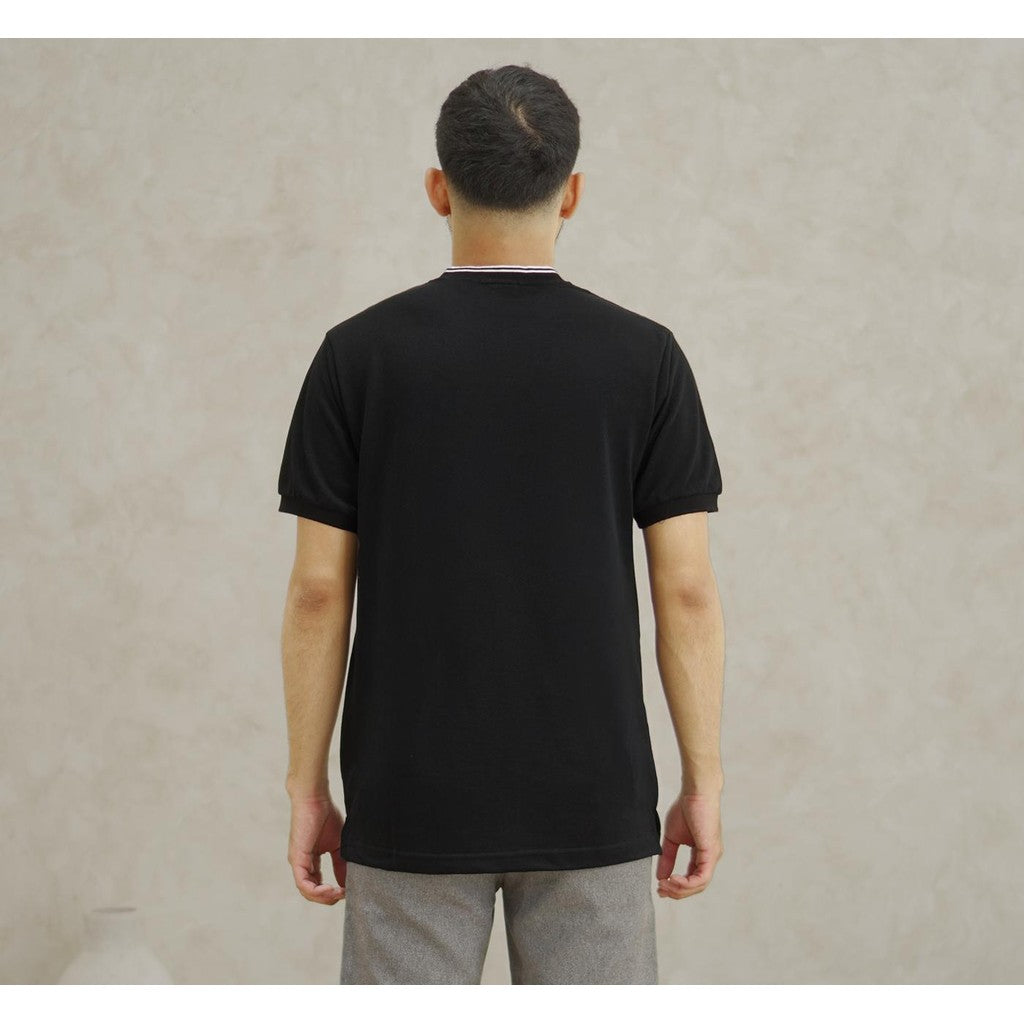 MATSUDA Kaos Polo Shirt Pria Kerah Susaki Black 3XL